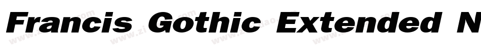 Francis Gothic Extended Normal字体转换